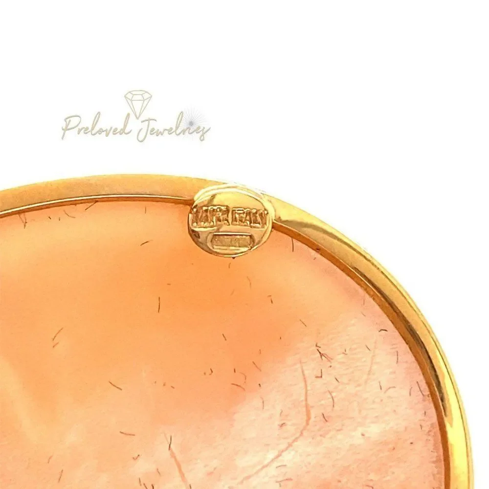Authentic Cameo (1.75”) 14k Pendant/Brooch‎